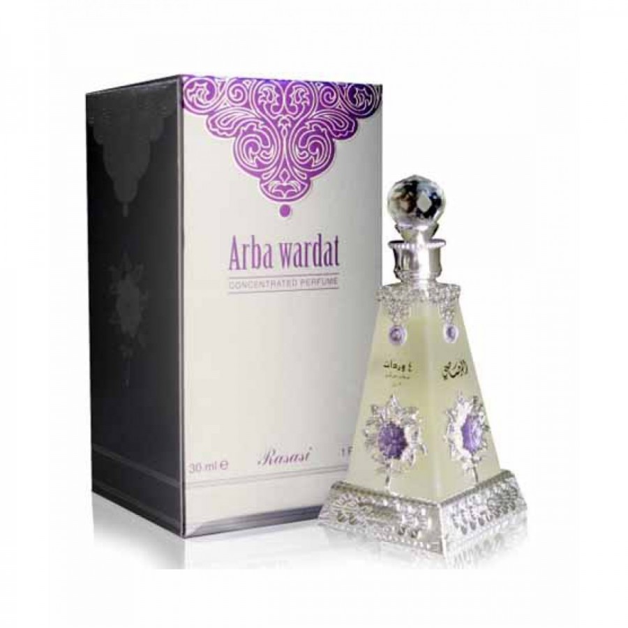 Al Rasasi Arba Wardat Perfume Oil (Attar) For Women- 30 ml